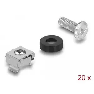 DeLOCK 42420, Schraube, Schwarz, Metallisch, 20 Stück(e) günstig