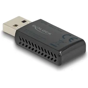 Delock AX1800 (USB), Netzwerkadapter, Schwarz