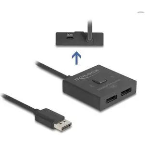 DeLOCK DisplayPort Switch 2 > 1 bidirektional 8K