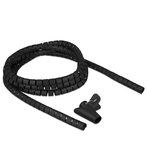 Delock Spiralschlauch mit Einziehwerkzeug 2,5 m x 15 mm schwarz