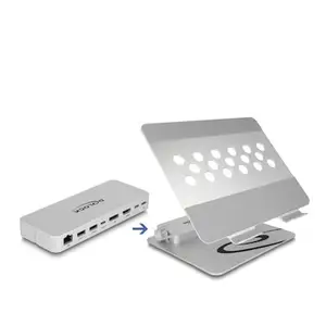 Delock Tablet und Notebook Ständer mit integrierter Dockingstation 4K ...