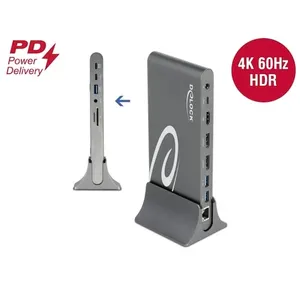 Delock USB Type-C  DP 1.4 Dockingstation Triple 4K Display