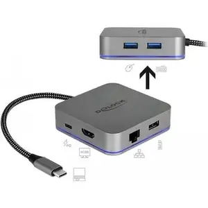 DeLOCK 87742, Jede Marke, USB, Grau