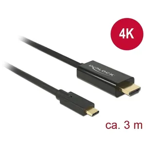 DeLOCK USB Adapterkabel, USB-C Stecker > HDMI 4K Stecker