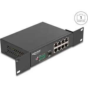 DeLOCK 10" Gigabit Ethernet Switch 8 Port + 1 SFP, Unmanaged, Gigabit ...