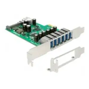 PCI Express x1 Karte zu 6 x extern + 1 x intern USB 5, USB-Controller