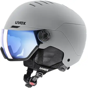 Skihelm mit Visier Uvex Wanted Grau 54/58 cm