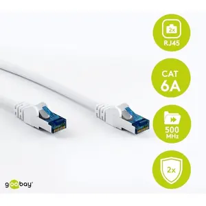 Goobay Patchkabel RJ-45 SFTP, mit Cat 7 Rohkabel