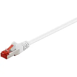 Goobay 3m CAT 6 Patchkabel, S/FTP (PiMF), Weiß