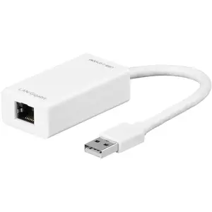Goobay Netzwerkadapter (USB 2.0), Netzwerkadapter, Weiss