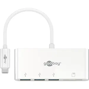 Goobay 62097, Kabelgebunden, USB 3.2 Gen 1 (3.1 Gen 1) Type-C, Weiß, M...