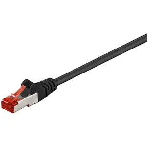 Goobay 5m CAT 6 Patchkabel, S/FTP (PiMF), schwarz