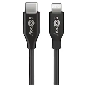 Goobay Lightning - USB-C Kabel, 1,0 m, schwarz