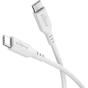 Goobay USB-C -Silikonkabel, 1,5 m, weiß