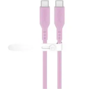 Goobay USB-C -Silikonkabel, 1,5 m, Pink