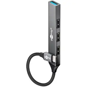 Goobay Slim 4-Port USB-Hub, USB-C auf USB-A, 5 Gbit/s günstig