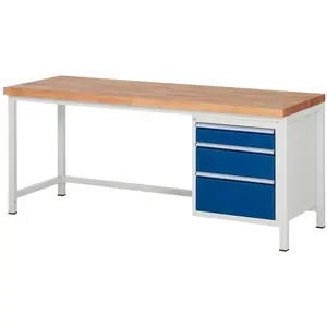 RAU, Werkbank + Arbeitsbock, Werkbank Serie 8159 (200 cm, 70 cm)