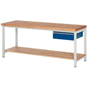 RAU, Werkbank + Arbeitsbock, Werkbank Serie 8001 (200 cm, 70 cm)