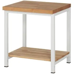 RAU, Werkbank + Arbeitsbock, Werkbank B750xT700 m.Ablageboden Buche T557 (75 cm, 70 cm)