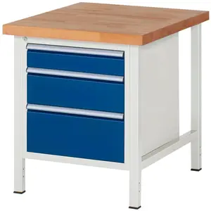 RAU, Werkbank + Arbeitsbock, Werkbank BxTxH 750x900x840 mm (75 cm, 90 cm)