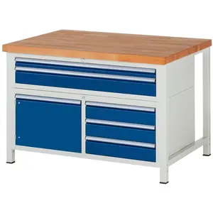 RAU, Werkbank + Arbeitsbock, Werkbank Serie 8922 (125 cm, 90 cm)