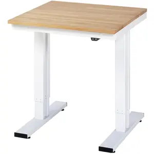 RAU, Werkbank + Arbeitsbock, Arbeitstisch, elektrisch höhenverstellbar (75 cm, 80 cm)
