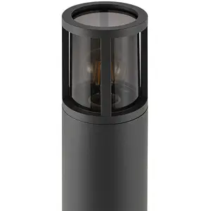 Wegeleuchte Facado II, Höhe 65 cm, grau/rauch, Ø 11 cm, IP65