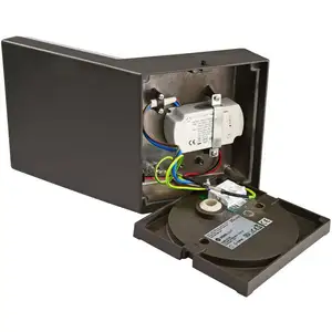 LED-Außenwandleuchte Tucanae, grau, Höhe 22 cm, IP65, Metall