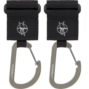 LÄSSIG Karabiner Kinderwagenbefestigung, schwarz, (Set, 2 St) günstig