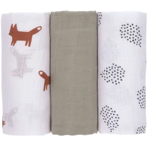 LÄSSIG Stoffwindeln Little Forest, Fuchs, Mulltuch Set M (Set, 3-St), ... günstig