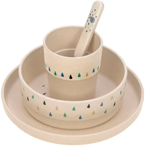 LÄSSIG Kindergeschirr-Set Little Water Whale (4-tlg), Polypropylen, Ze... günstig