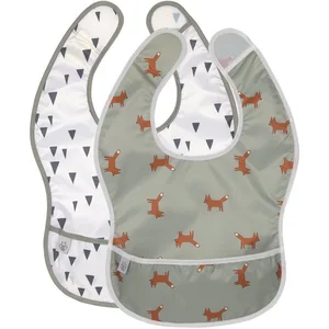 LÄSSIG Lätzchen Little Forest, Fuchs, (Set, 2-St), m. integriertem Auf... günstig
