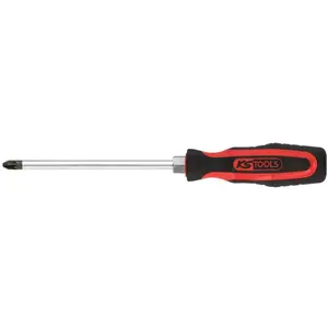 KS Tools, Schraubenzieher, Werkzeuge-Maschinen GmbH ERGOTORQUEplus Schraubendreher, PZ2, 230mm, auf Hänger (Pozidriv-Kreuzschlitz (PZ)) günstig
