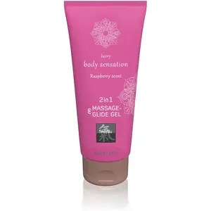 Hot Shiatsu Massage-& Gleitgel 2in1 Himbeerduft One Size günstig