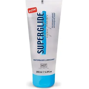 Hot Superglide Flüssiges Vergnügen Auf Wasserbasis Schmiermittel 200ml One Size günstig