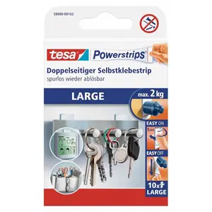 tesa Powerstrips® Large Doppelseitiger Selbstklebestrip - 10 Stück günstig