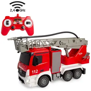 JAMARA Feuerwehr Drehleiter Mercedes -Benz Antos 1:26 2,4GHz mit Sprit...