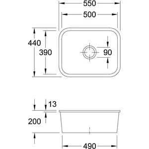 Villeroy & Boch 670601KR U-Bau-SP Cisterna 60C 550x440mm günstig