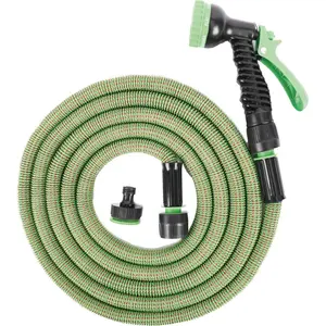 floraworld Gartenschlauch verl. bis 30m Classic Inkl. Armaturen-Set Ku...
