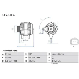 Bosch Lichtmaschine Generator 120A günstig