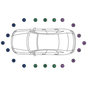 Sensor Einparkhilfe BOSCH passend für u.a. MERCEDES-BENZ E-KLASSE