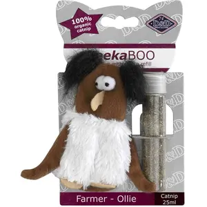 EBI D&D Keekaboo Farmer Ollie Catnip (Katzenminzespielzeug, Plüschspielzeug Katze), Katzenspielzeug günstig