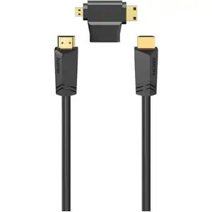 Hama High Speed HDMI -Kabel, Steck. - Steck., Ethernet, 1,5 m + HDMI -Adapter (00205162) günstig