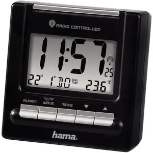 Hama digitaler Funkwecker RC200 schwarz