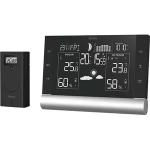 Hama Wetterstation, Funk, inkl. Außensensor, Wettervorhersage, mit Wec... günstig