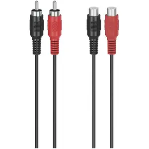 Hama Audio-Verlängerungskabel, 2 Cinch-Stecker - 2 Cinch-Kupplungen, 5,0 m (5 m, Cinch Kabel), Audiokabel günstig