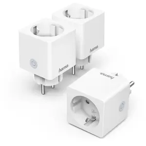 Hama WiFi-Steckdose, klein, quadratisch, 3680 W, 16A, 3er-Pack (00176571) günstig