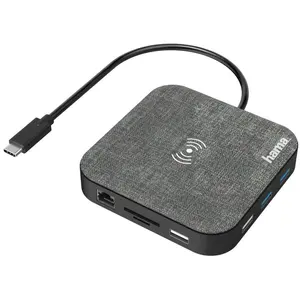 "USB-C-Hub, ""Connect2QiCharge"", Wireless Charging, Multiport, 12 Ports (00200134)"