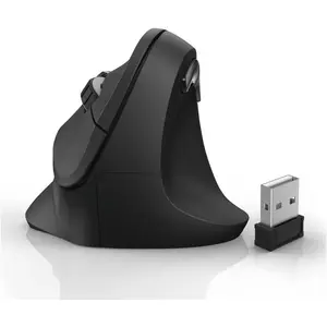 Hama Vertikale ergonomische Funkmaus EMW-500, Schwarz