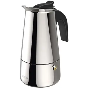 xavax® 4 Tassen Espressokocher silber/schwarz